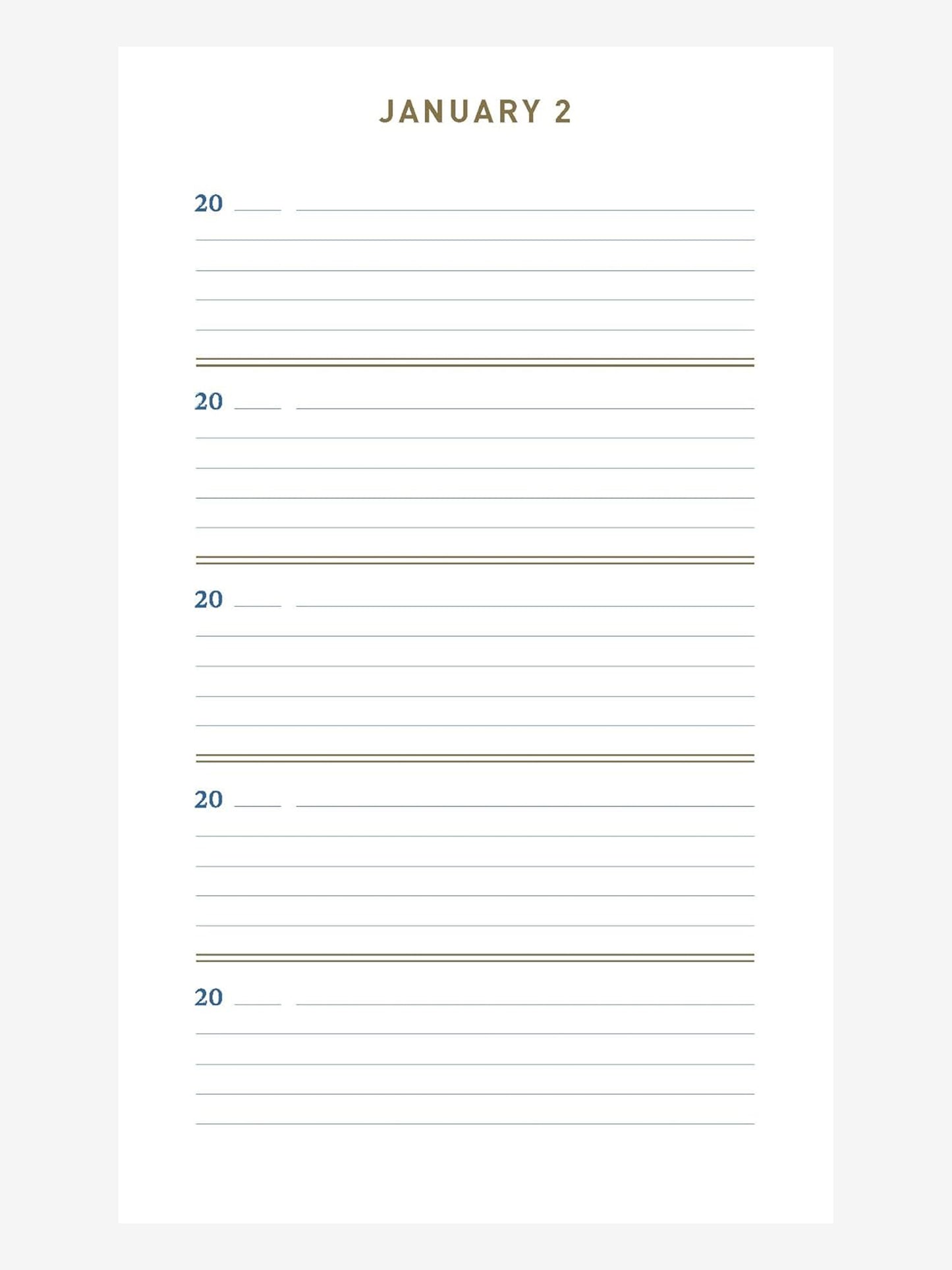 One Line a Day Journal - Denim