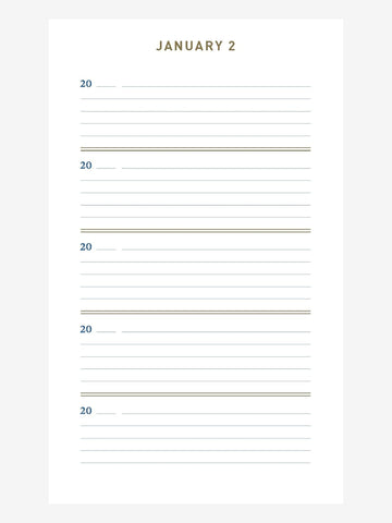 One Line a Day Journal - Denim
