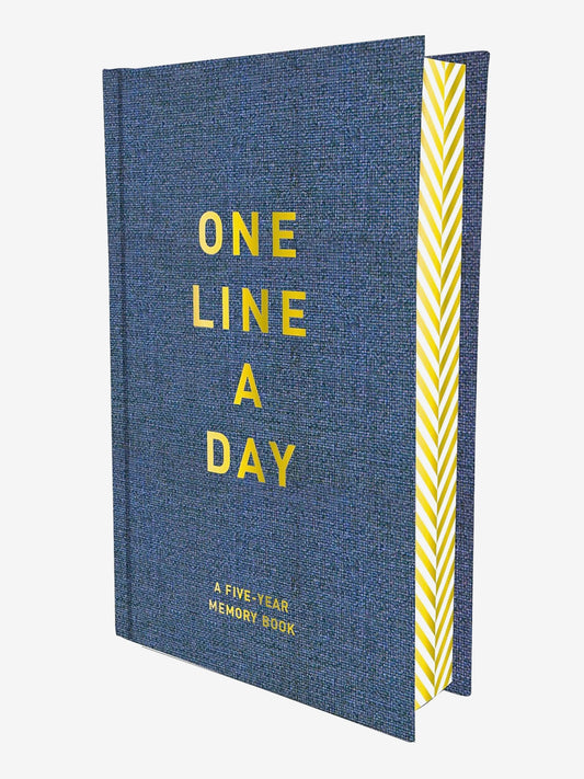 One Line a Day Journal - Denim