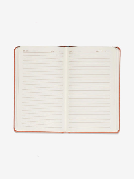 Designworks Ink Celestial Bookcloth Journal - Terracotta Sun