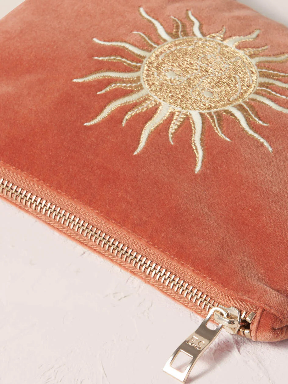 Elizabeth Scarlett Velvet Mini Pouch - Rust Sun Goddess – Yogamatters