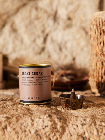 P.F. Candle Co. Alchemy Incense Cones - Enoki Cedar
