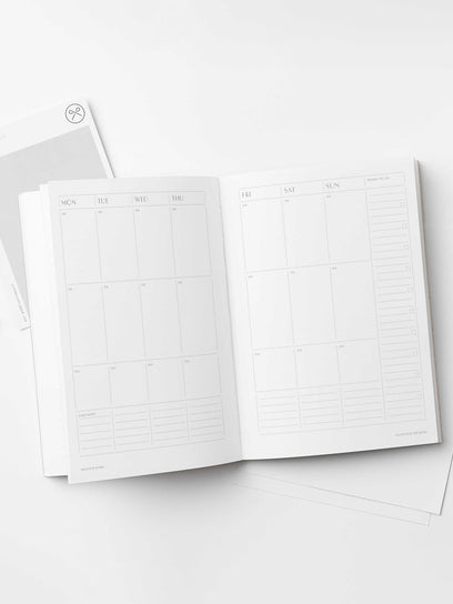Kinshipped Undated 52 Week Planner - Moss