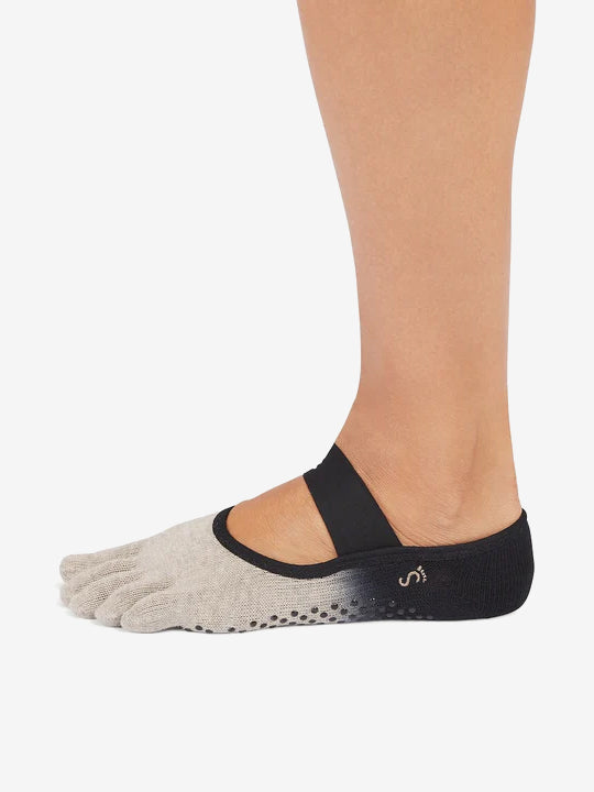ToeSox Full Toe Mia Grip Socks - Shitake Ombre
