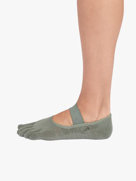 ToeSox Full Toe Mia Grip Socks - Ivy Field
