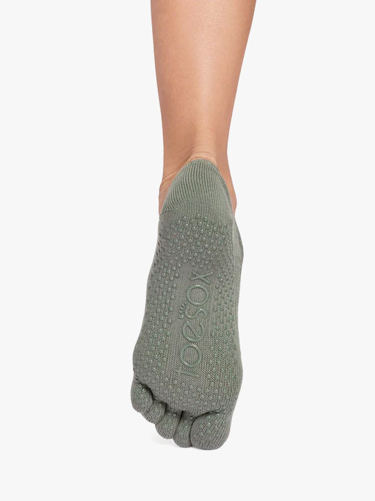 ToeSox Full Toe Mia Grip Socks - Ivy Field