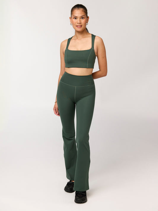 Girlfriend Collective Compressive Flare Legging - Jungle