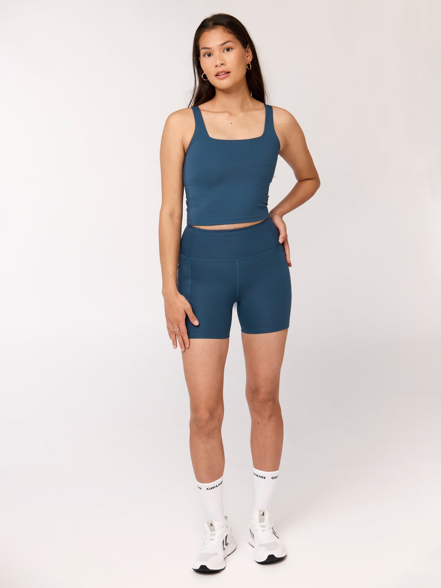 Girlfriend Collective Tommy Square Neck Tank - Ink