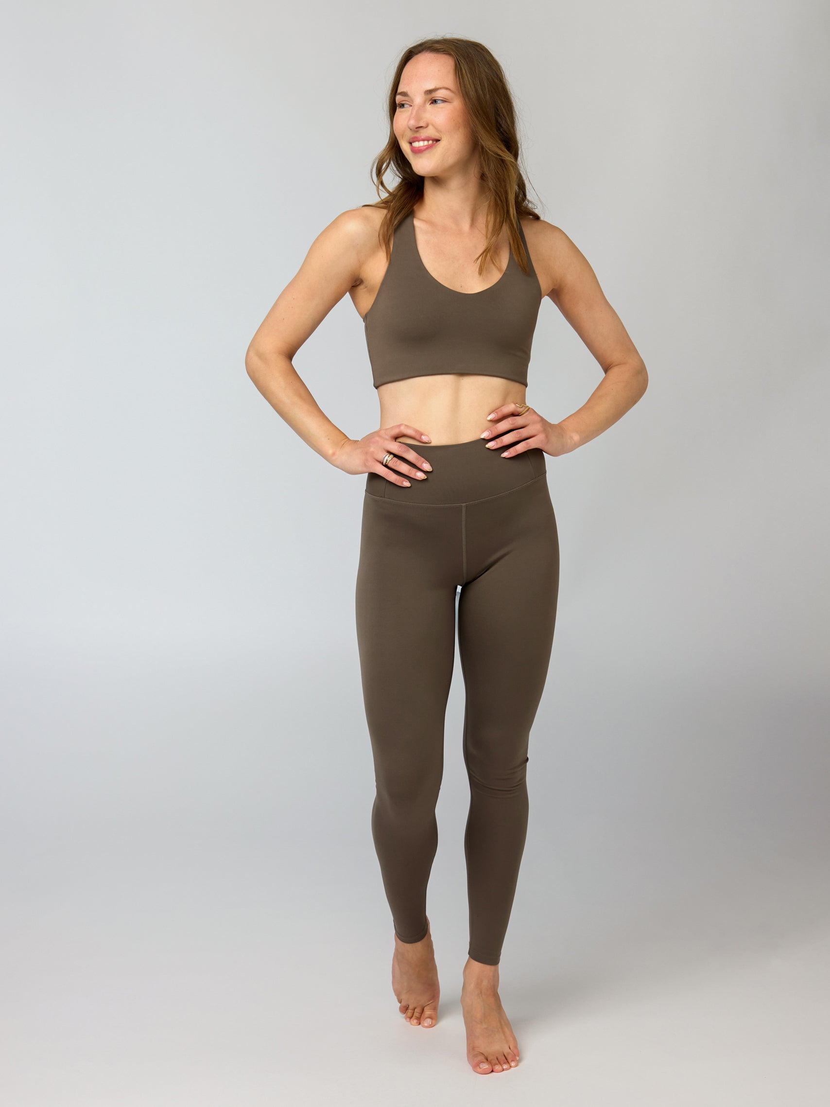 Girlfriend Collective Float High Rise Legging - Mink