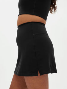 Girlfriend Collective High-Rise Skort - Black