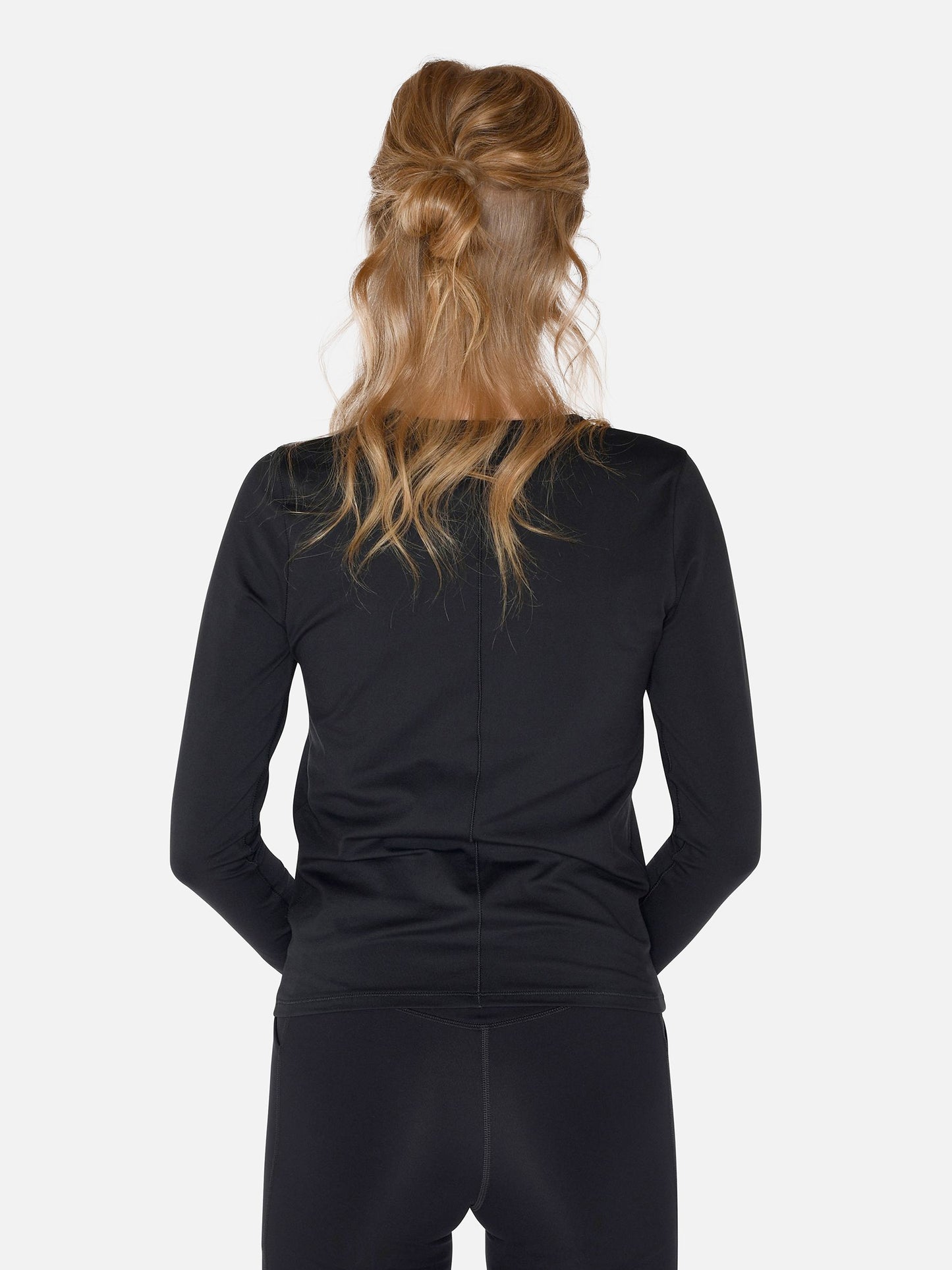 Girlfriend Collective Reset Fitted Long Sleeve Tee - Black