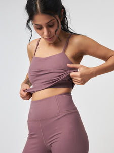 Girlfriend Collective Rib Cami Top - Pewter