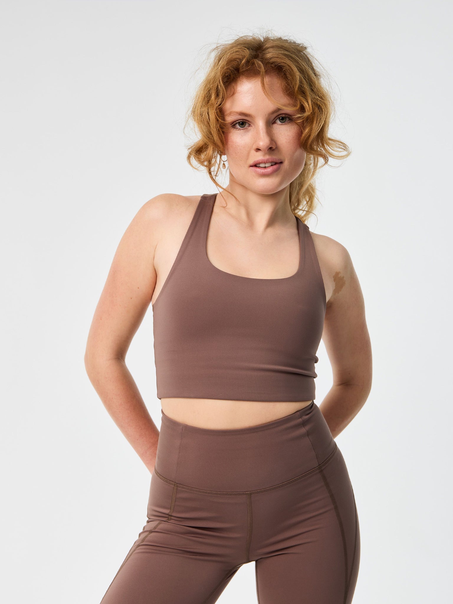 Girlfriend Collective Paloma Bra Porcini Yogamatters