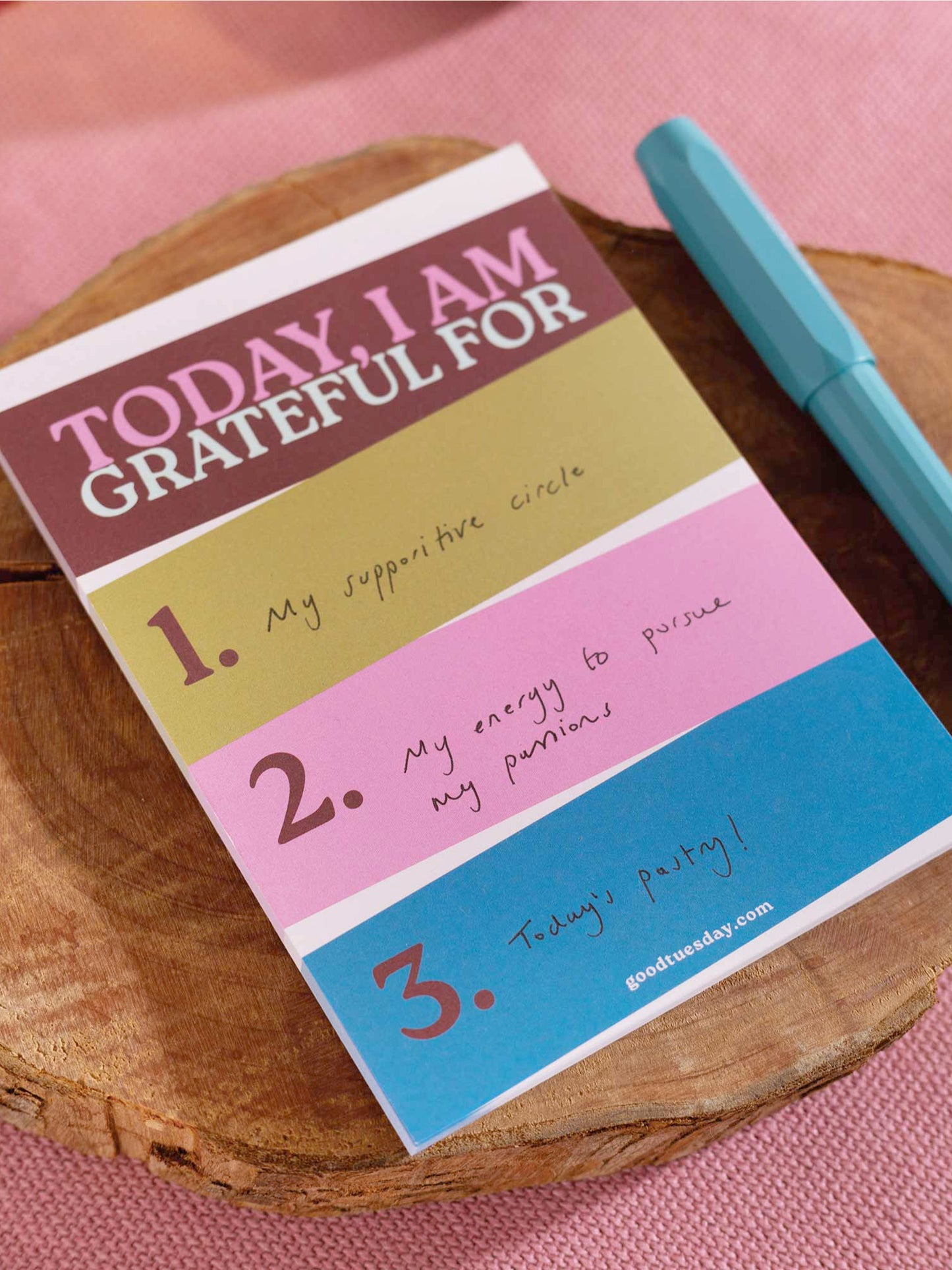 Good Tuesday A6 Daily Gratitude Pad - Play Nice