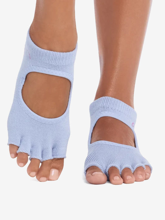 ToeSox Half Toe Bellarina Grip Socks - Rainbow Skies