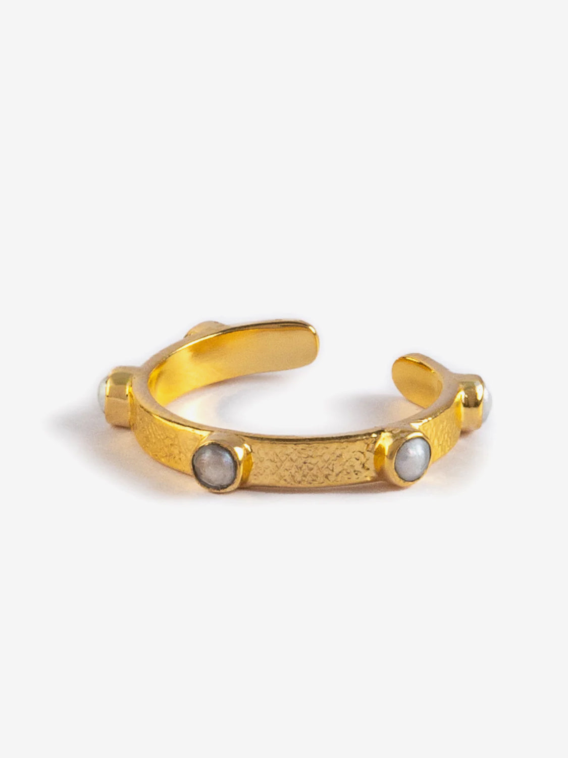 Goddess Charms Crown Chakra Ring - Pearl