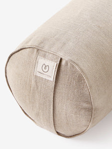 Yoga Bolster Round Buckwheat Linen OOO