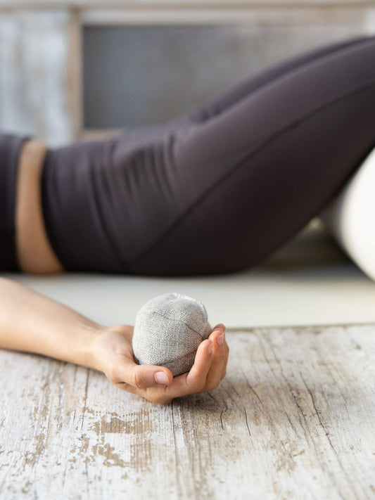 Yogamatters Hemp Pair of Round Hand Pillows