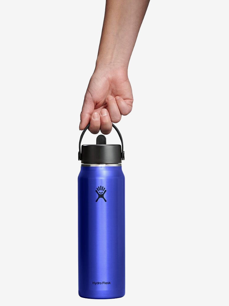 Hydro Flask 946ml (32oz) Lightweight Wide Mouth Bottle with Flex Straw Cap - Sapphire Blue