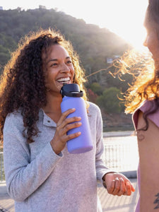 Hydro Flask 946ml (32oz) Wide Mouth Bottle with Flex Straw Cap - Nectar Orange