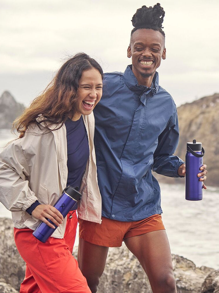 Hydro Flask 946ml (32oz) Lightweight Wide Mouth Bottle with Flex Straw Cap - Sapphire Blue