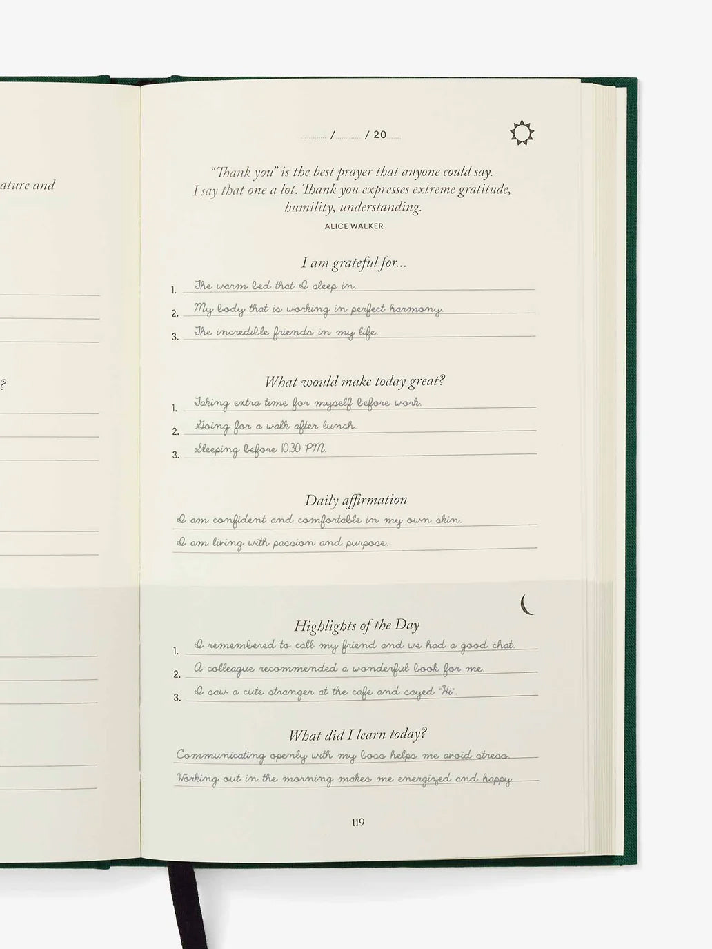 Intelligent Change Five Minute Journal - Earth Green