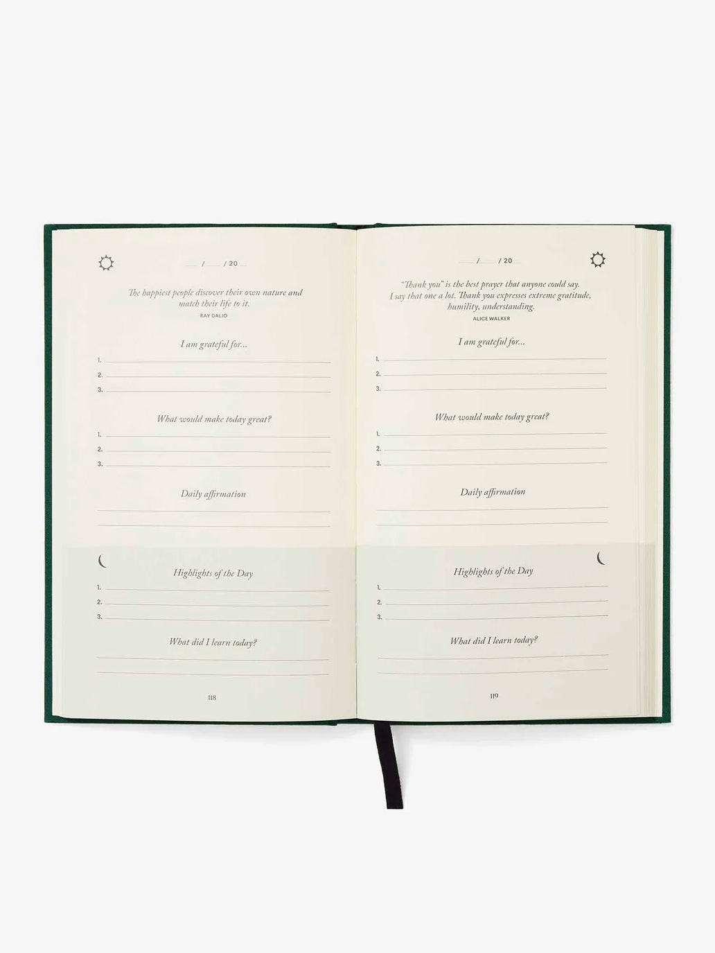 Intelligent Change Five Minute Journal - Earth Green