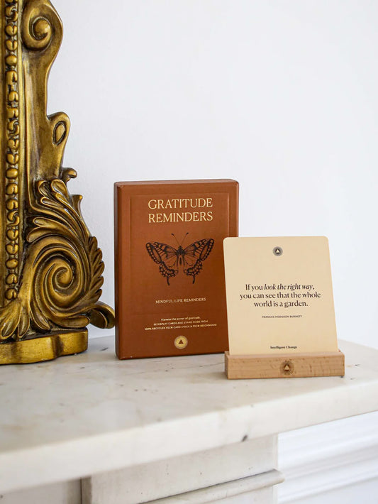 Intelligent Change Gratitude Reminders Quote Cards