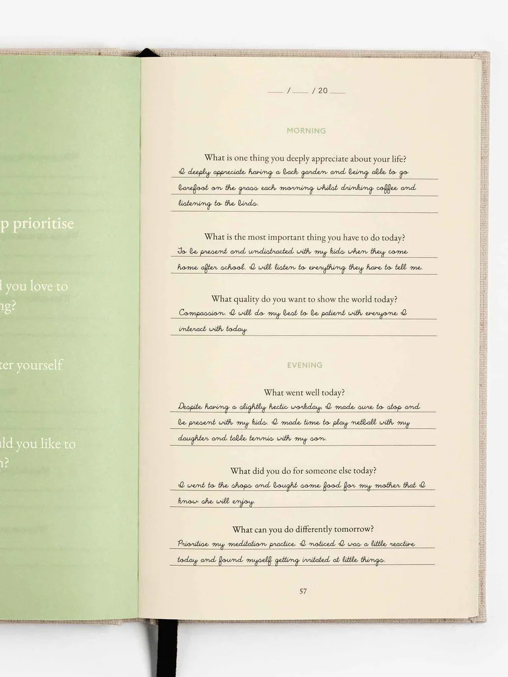 Intelligent Change Dr Rangan Chaterjee Three Question Journal - Beige