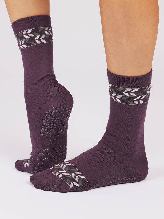 Tavi Noir Jess Grip Socks - Fig