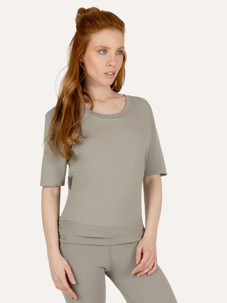Urban Goddess Kami Yoga Tee - Smoky Quartz