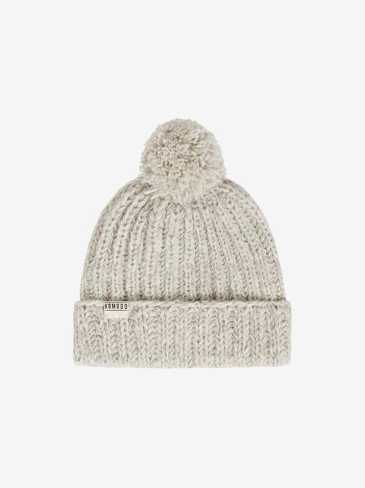 Komodo Alpine Lambswool Bobble Hat - Natural