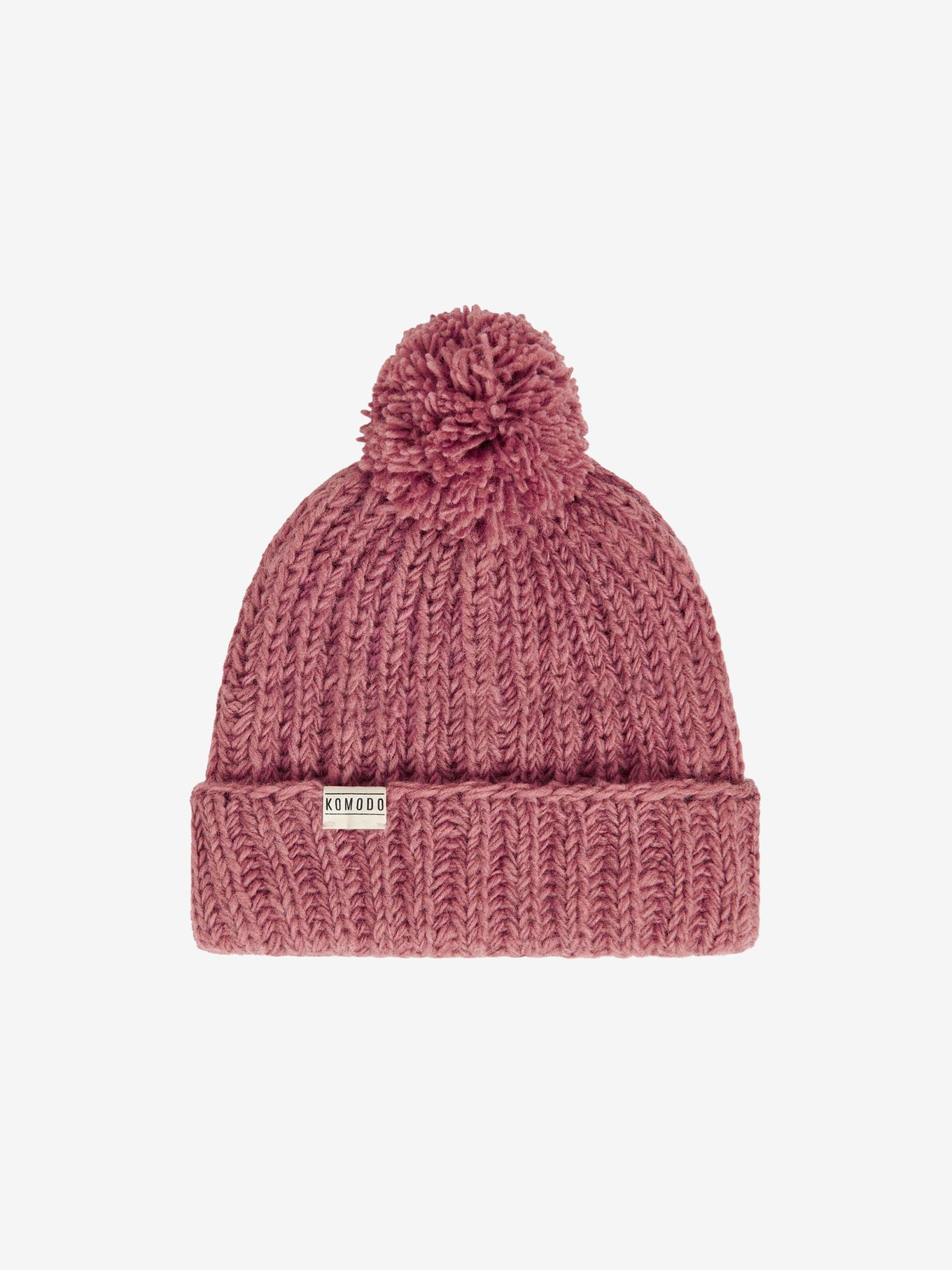 Komodo Alpine Lambswool Bobble Hat - Dusty Rose