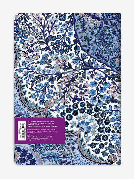 Liberty Handmade Embroidered Journal - Tanjore Gardens