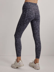 Varley Let's Go Running Legging - Ebony Blue Cheetah