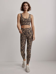 Varley Let's Go Elsie Bra - Sand Speckled Leopard