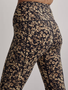 Varley Let's Go Running Legging - Sand Speckled Leopard