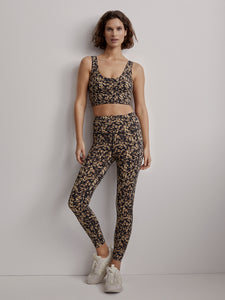 Varley Let's Go Running Legging - Sand Speckled Leopard