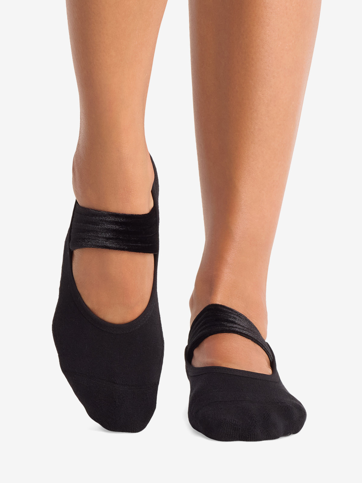 Tavi Noir Lola Grip Socks - Ebony Velvet