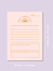 Once Upon a Tuesday A6 Daily Gratitude Pad