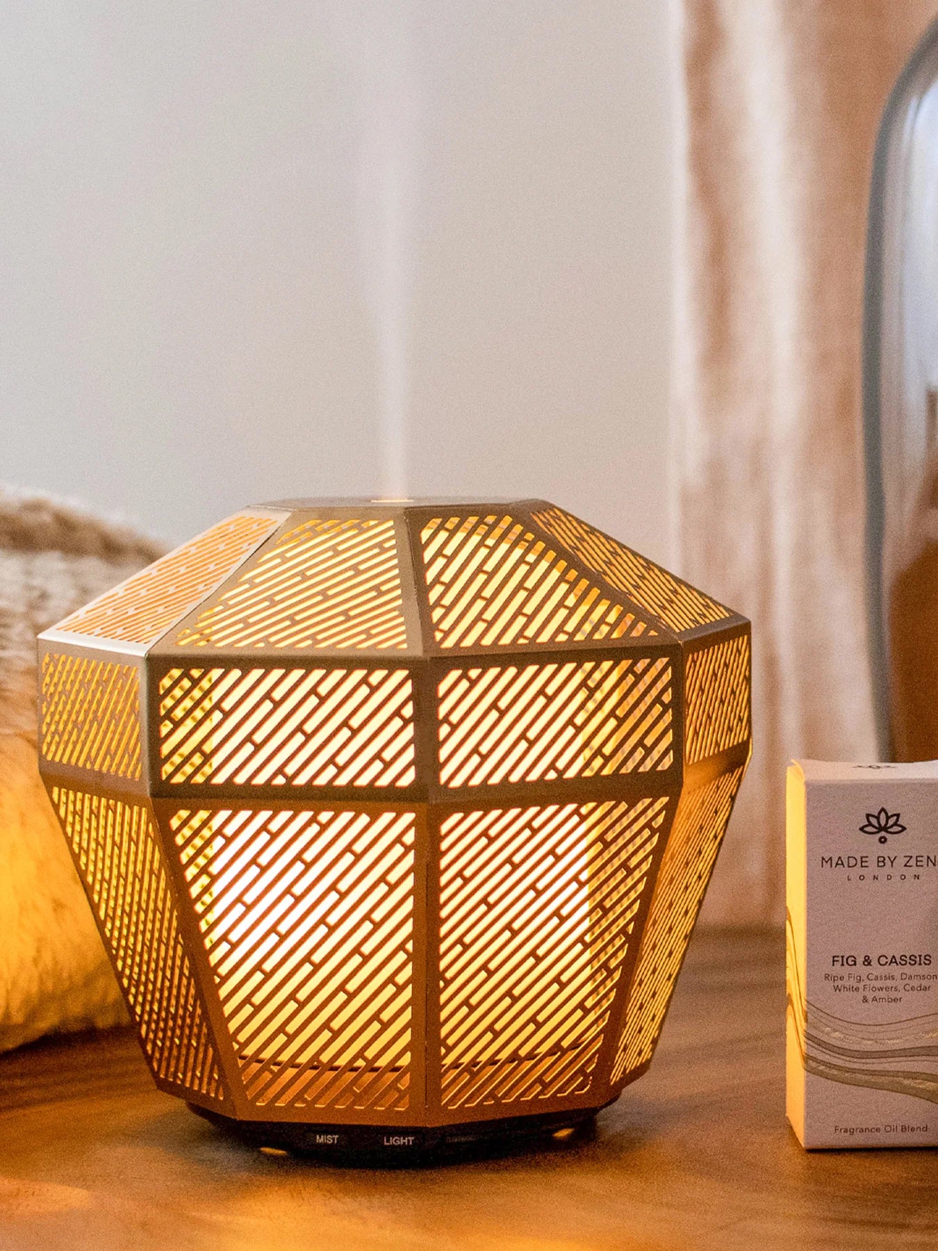 Made By Zen Luminarie Metallic Aroma Diffuser - Gold