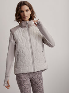 Varley Maher Quilted Active Gilet - Rainy Day/Etherea