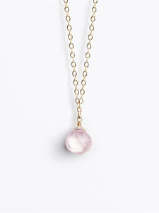 Wanderlust Life Pendant Necklace - Rose Quartz