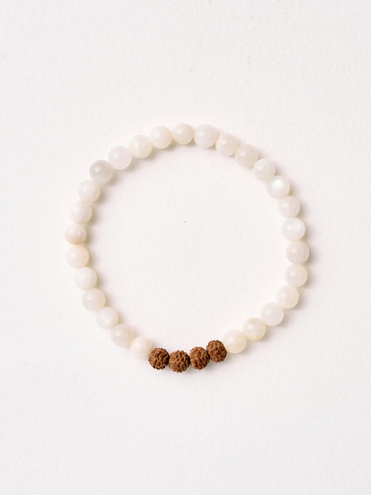 Mala Bead Bracelet - Moonstone