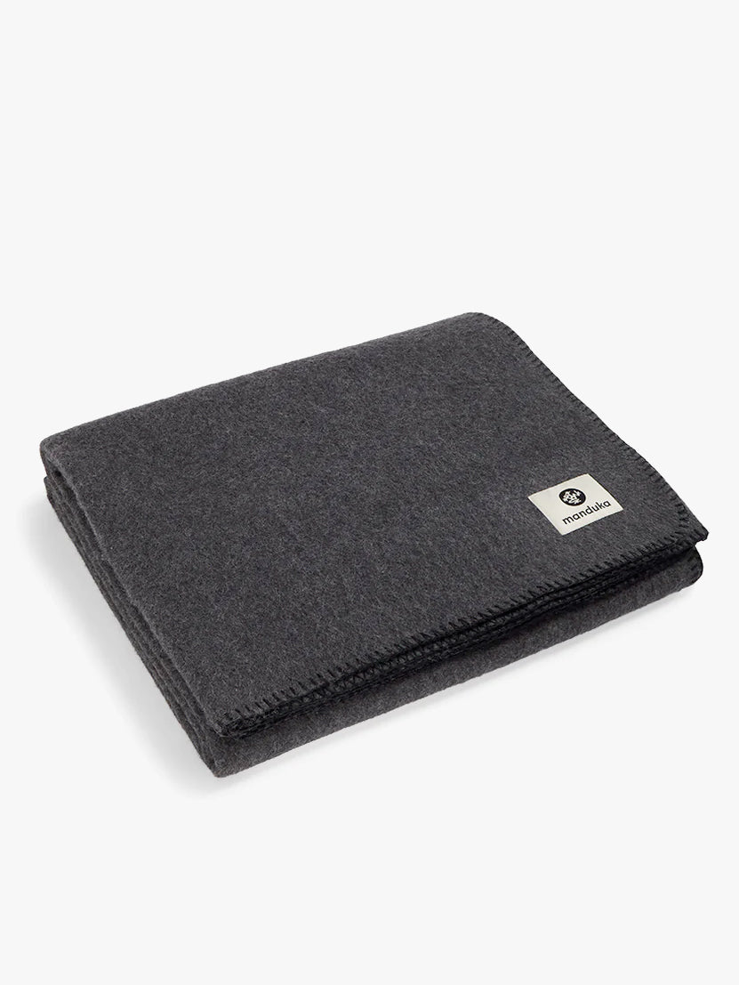 Manduka Essential Wool Yoga Blanket - Thunder