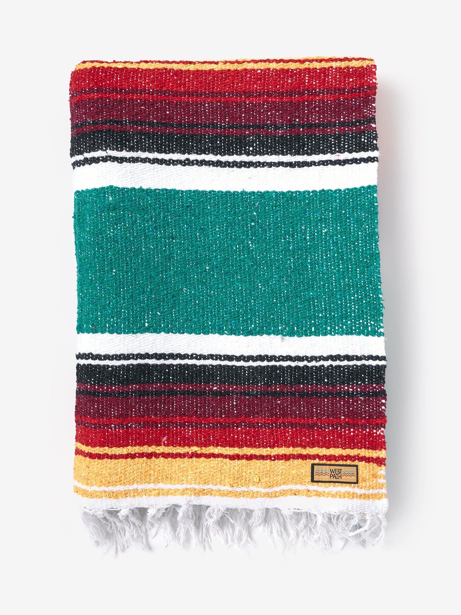 West Path Baja Diamond Yoga Blanket - Turquoise Sunset