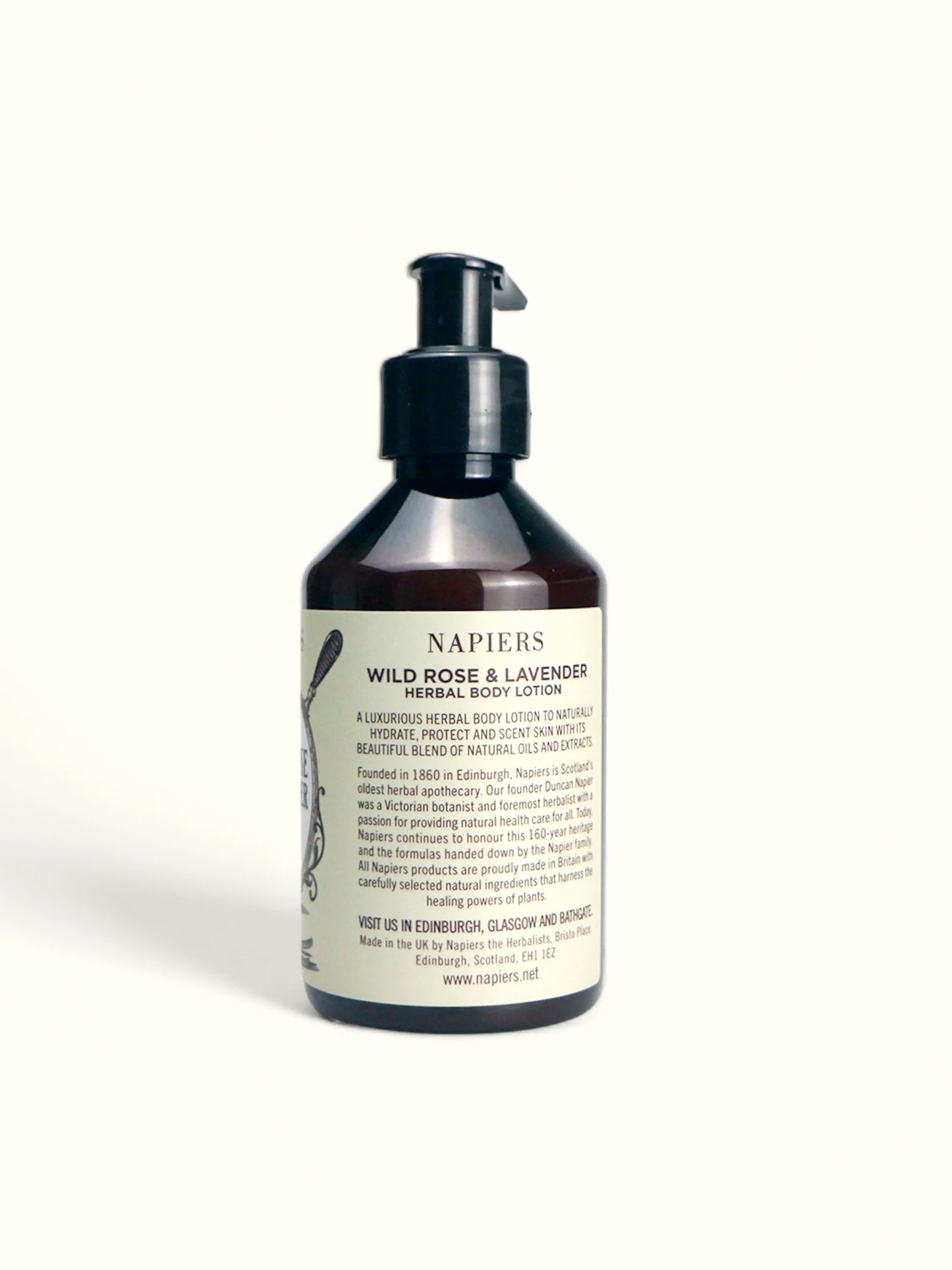 Napiers Body Lotion 250ml - Wild Rose & Lavender