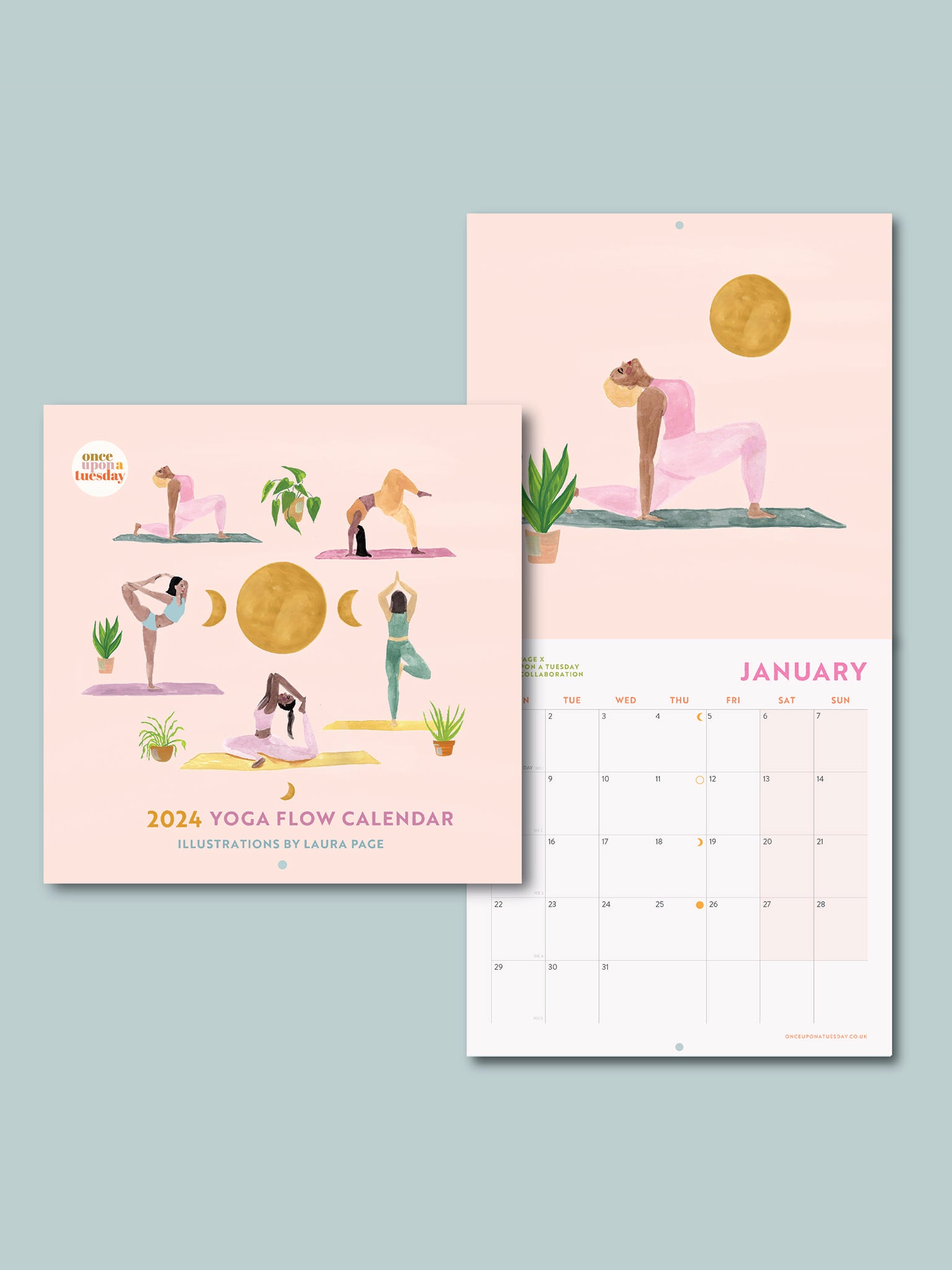 Once Upon a Tuesday 2024 Laura Page Calendar - Yoga Flow