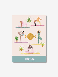 Once Upon a Tuesday A5 Notebook - Many Yoga Poses