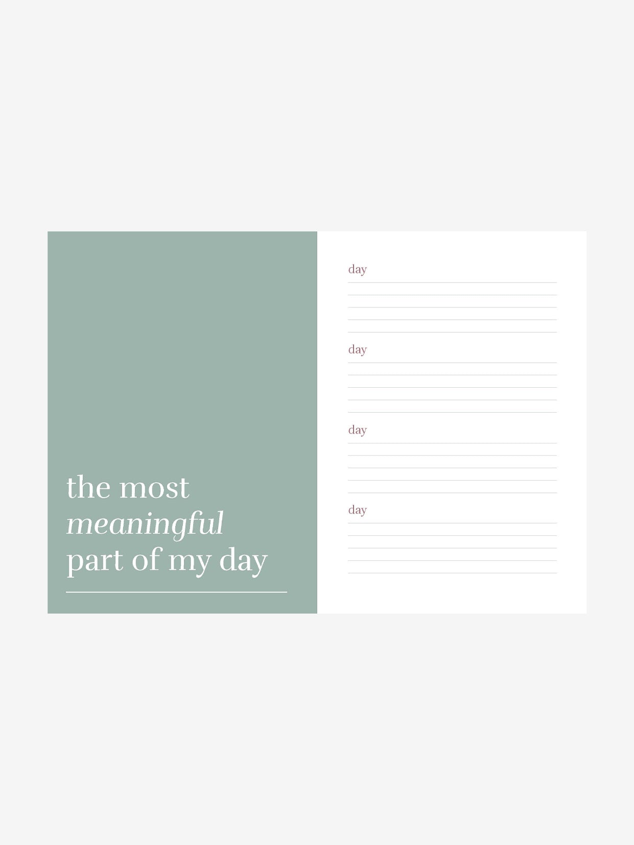 One Sentence a Day: A Mindful Journal